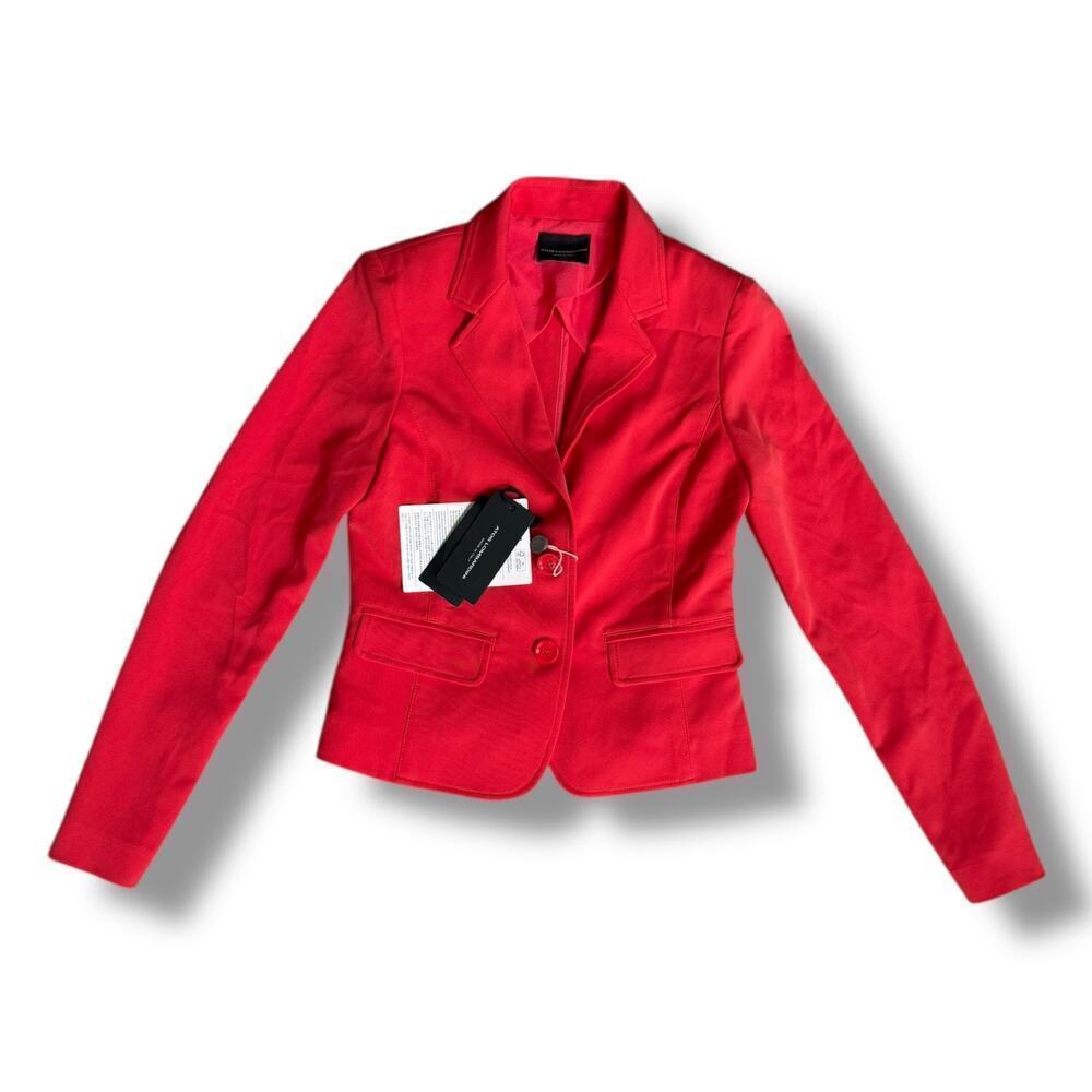 NWT Red Women's Tailored Blazer - Classic Single-Button Jacket